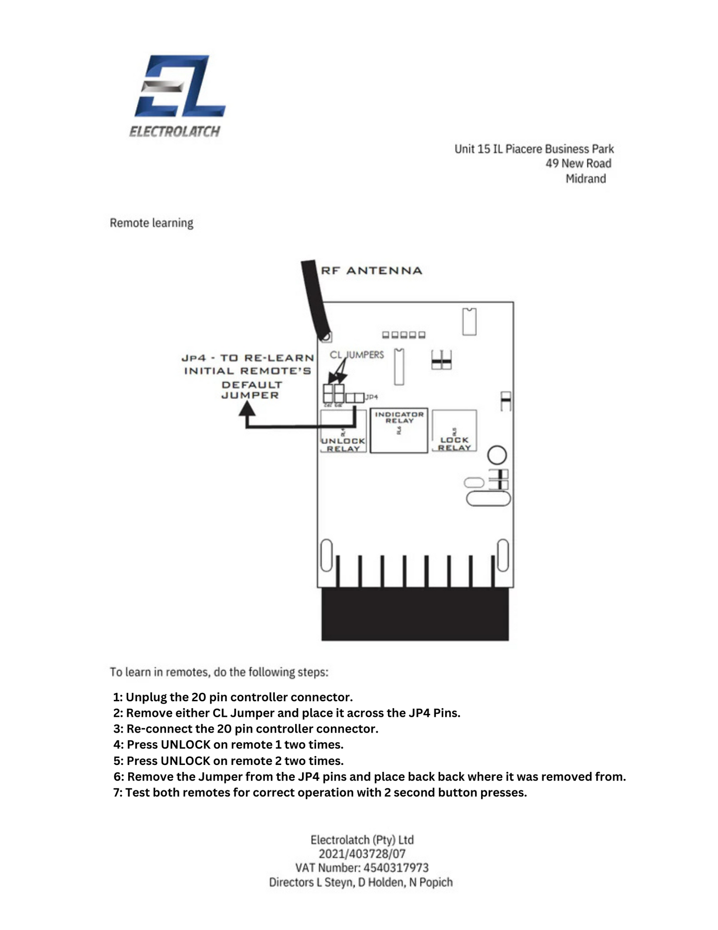 Electrolatch 2970 – Central Canopy Locking System