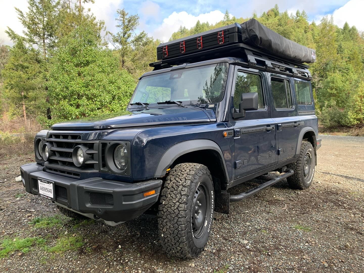 Ineos Grenadier with The Bush Company AX27 Roof Top Tent and 270XT MAX Awning