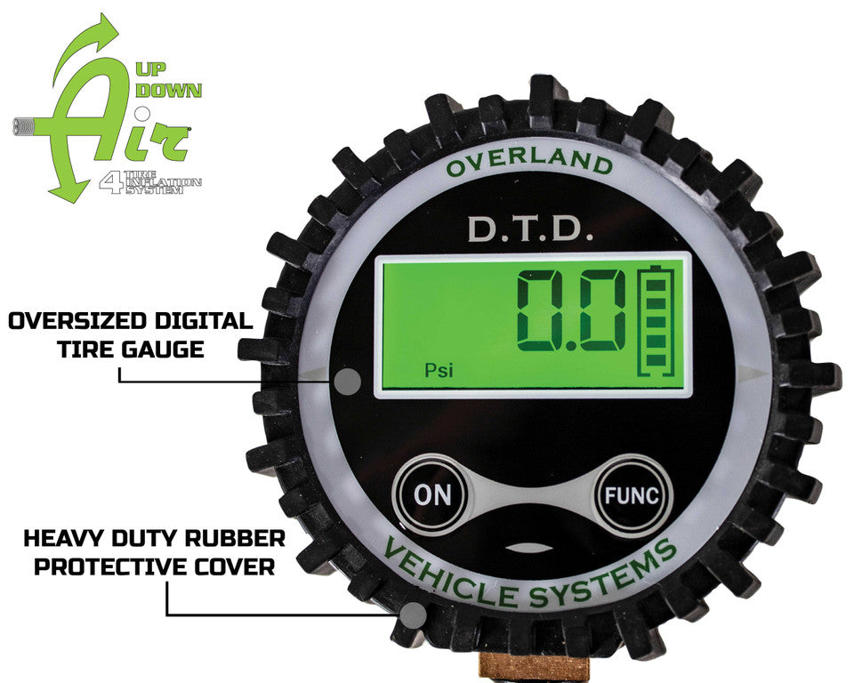 Digital Tire Deflator With Valve Kit & Storage Bag