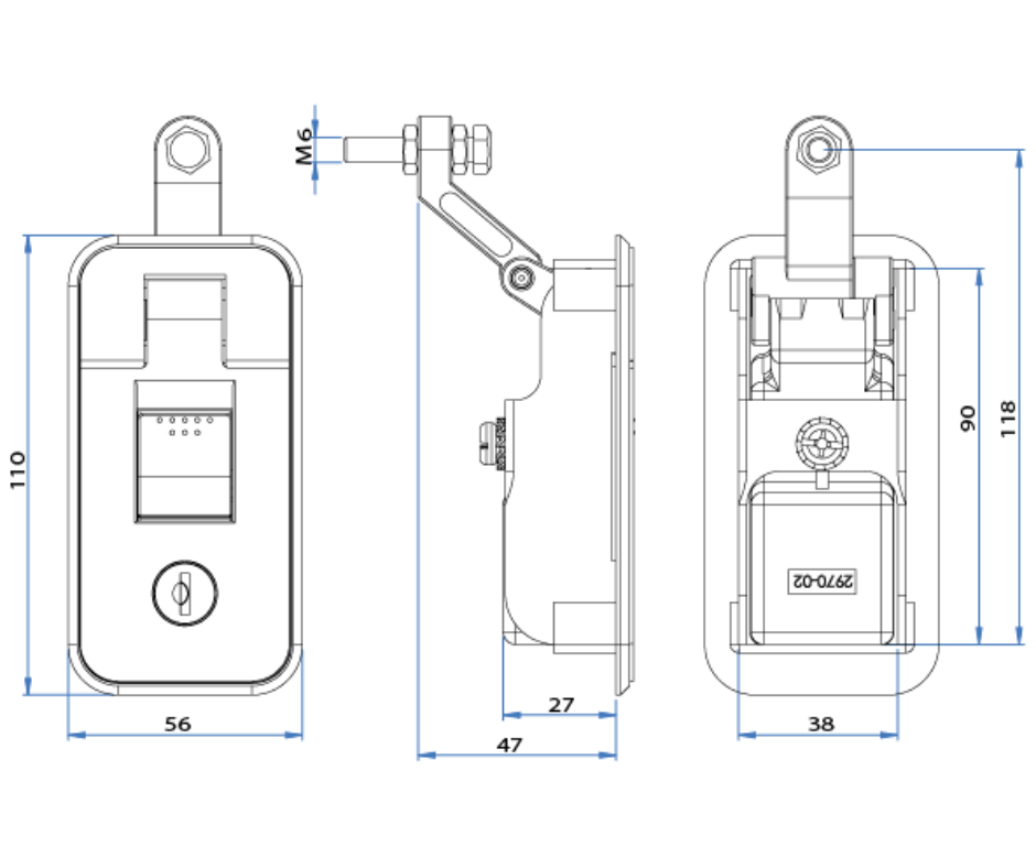 Electrolatch 2970 – Central Canopy Locking System