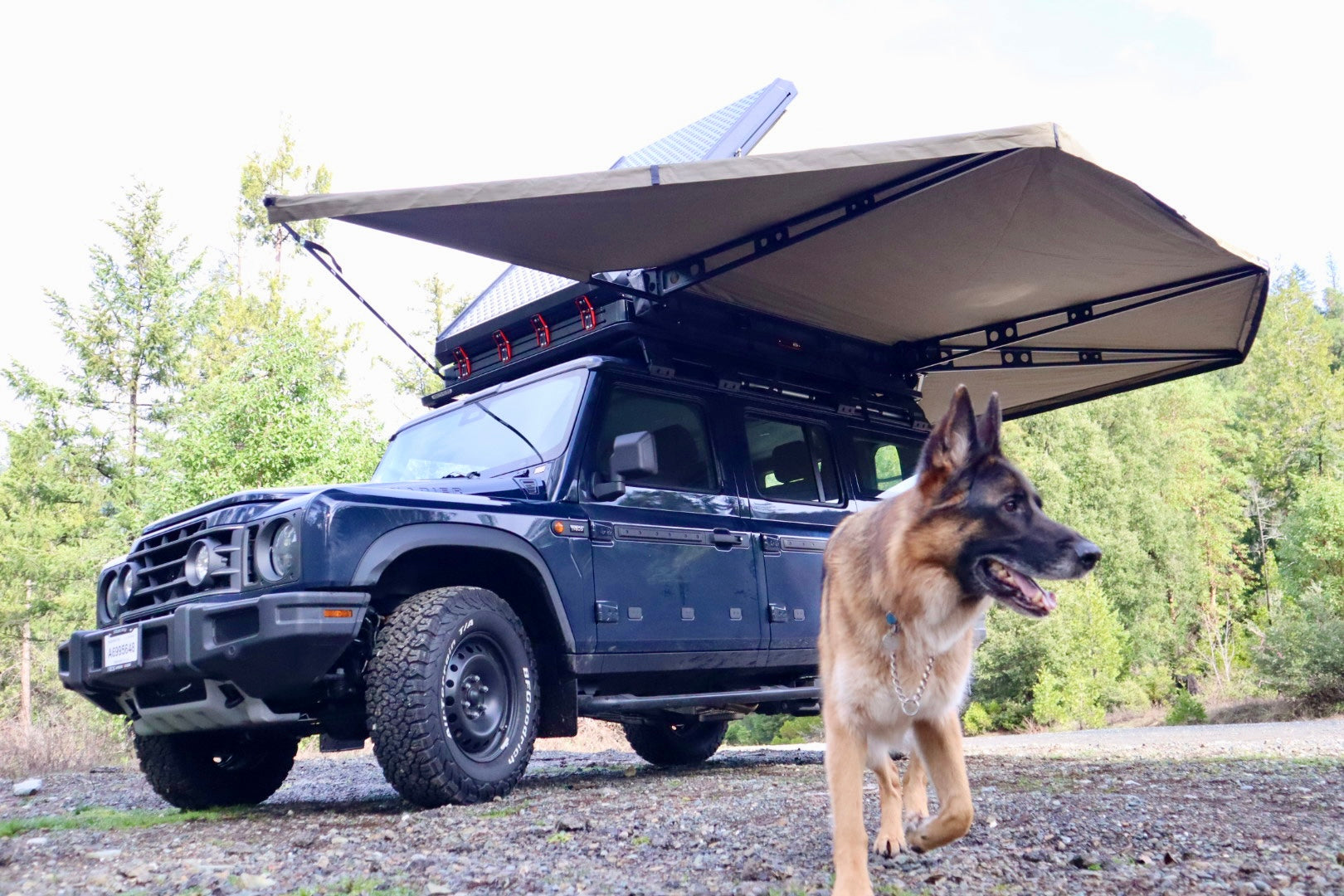 Ineos Grenadier at Mike's Custom Toys in Grants Pass, Oregon. Outfitted with The Bush Company 270XT MAX.