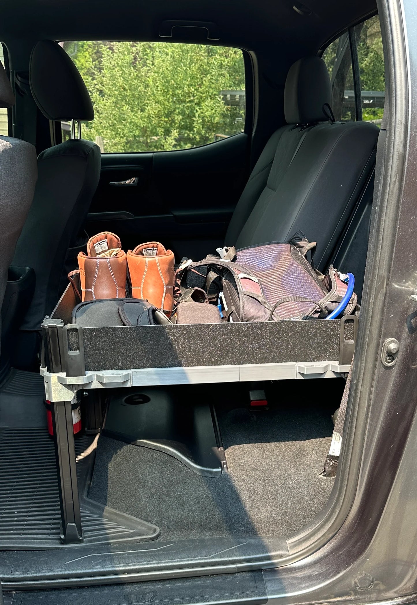 KARGA - Single Level 'Seat Delete' with Sides for the Toyota Tacoma 4 Door 2nd & 3rd Gens ONLY