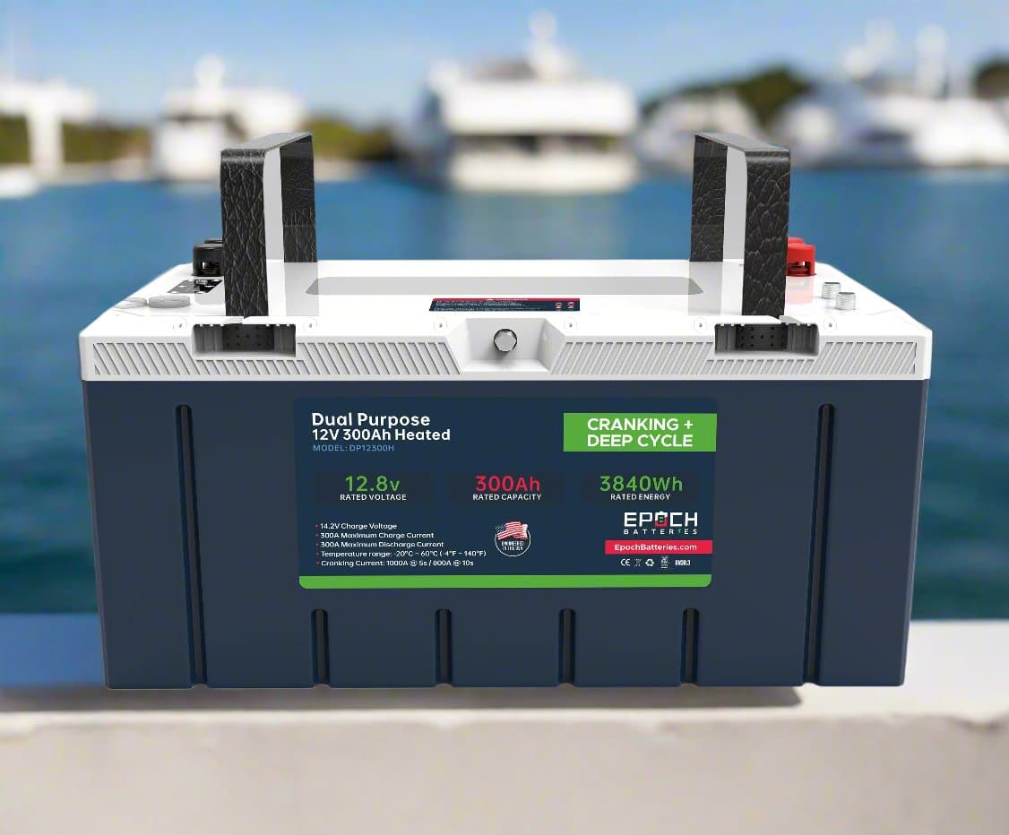 12V 120AH - GROUP 27 - CRANKING & DEEP CYCLE LITHIUM BATTERY (DUAL PURPOSE)