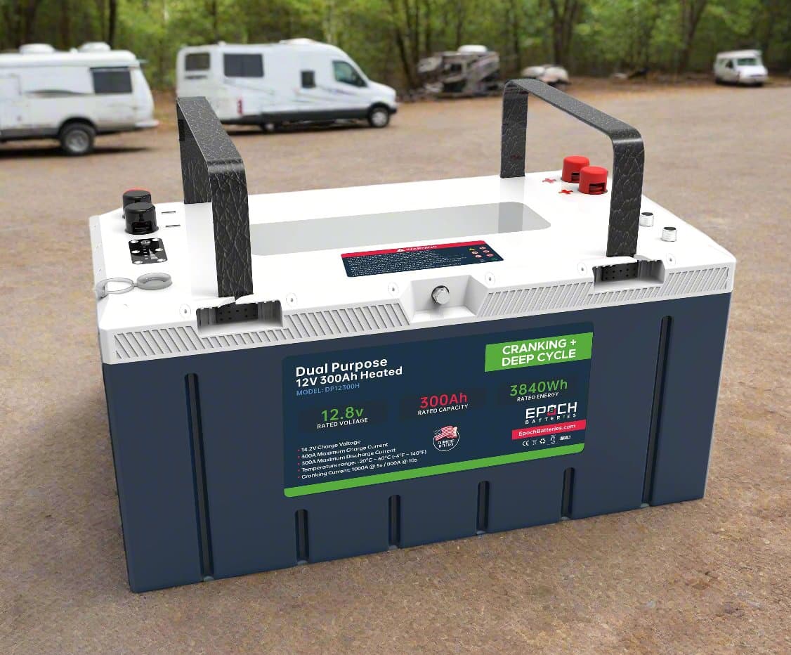 12V 120AH - GROUP 27 - CRANKING & DEEP CYCLE LITHIUM BATTERY (DUAL PURPOSE)