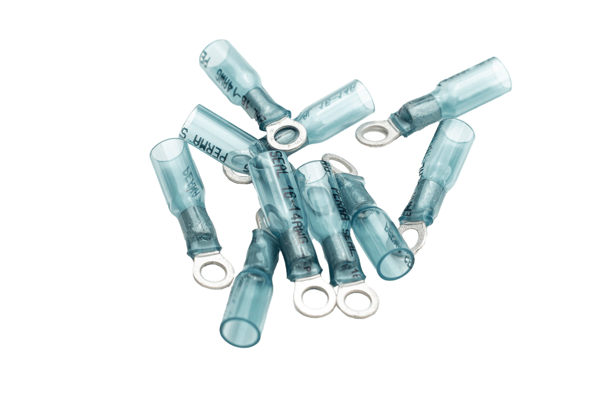 14-16 Gauge Ring Terminals, Pack of 10
