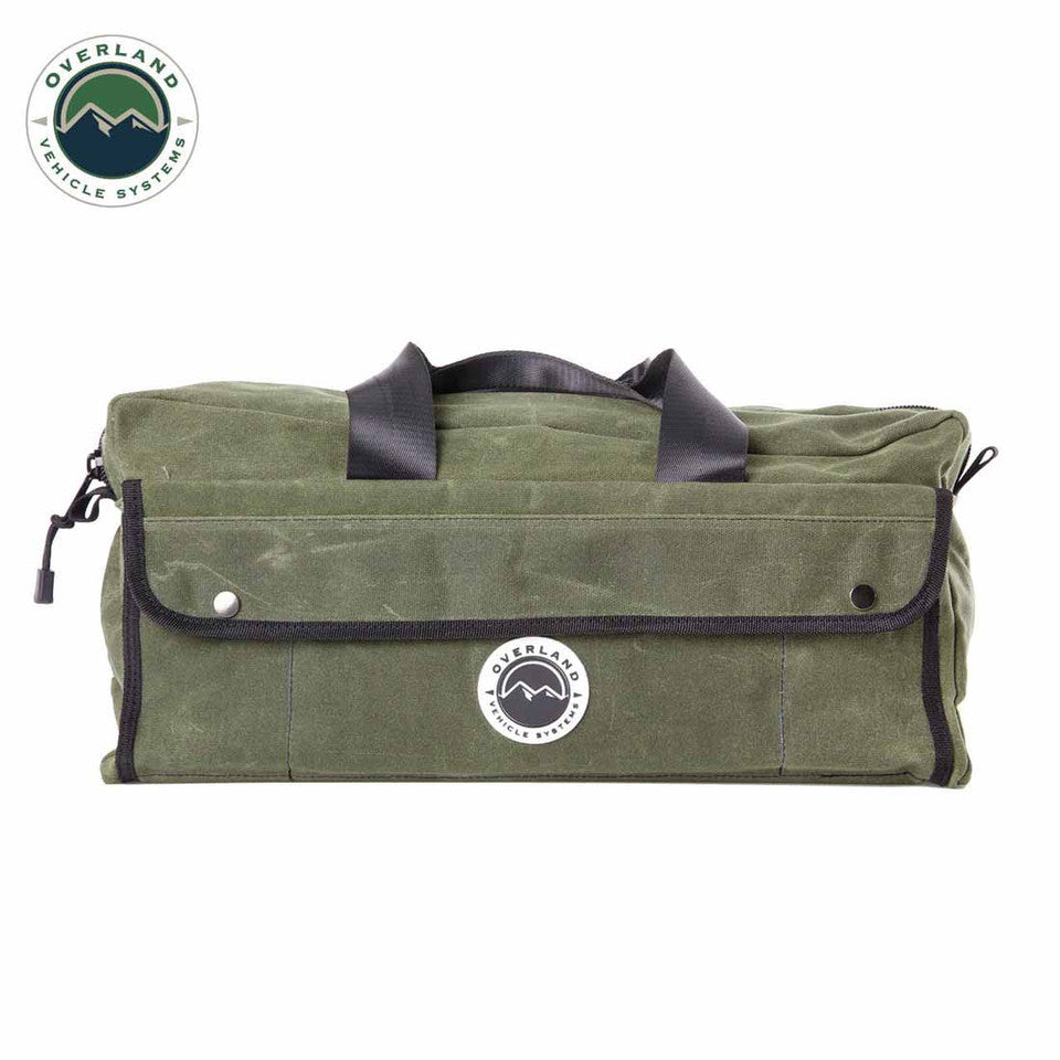 Small Duffle Bag with Handle & Straps - #16 Waxed Canvas Storage