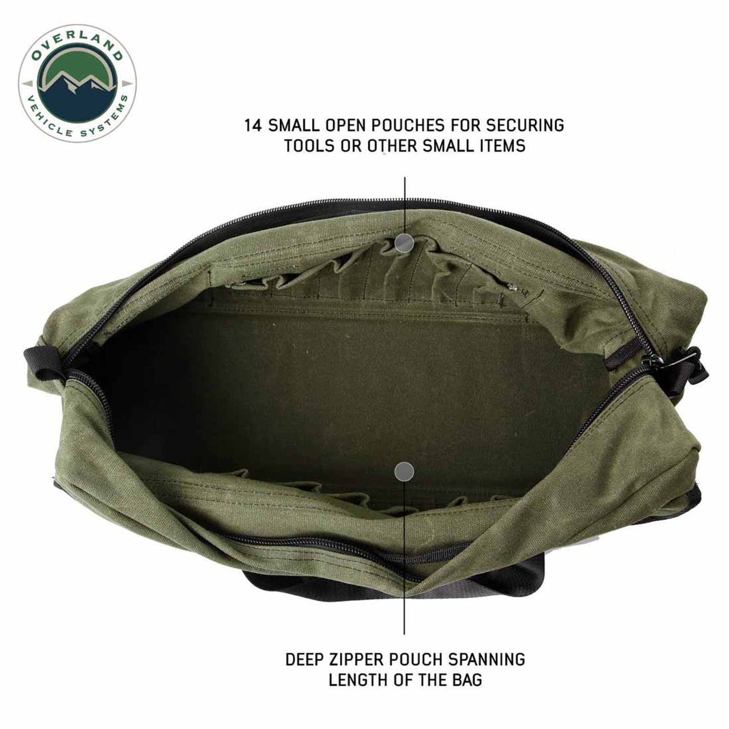Small Duffle Bag with Handle & Straps - #16 Waxed Canvas Storage