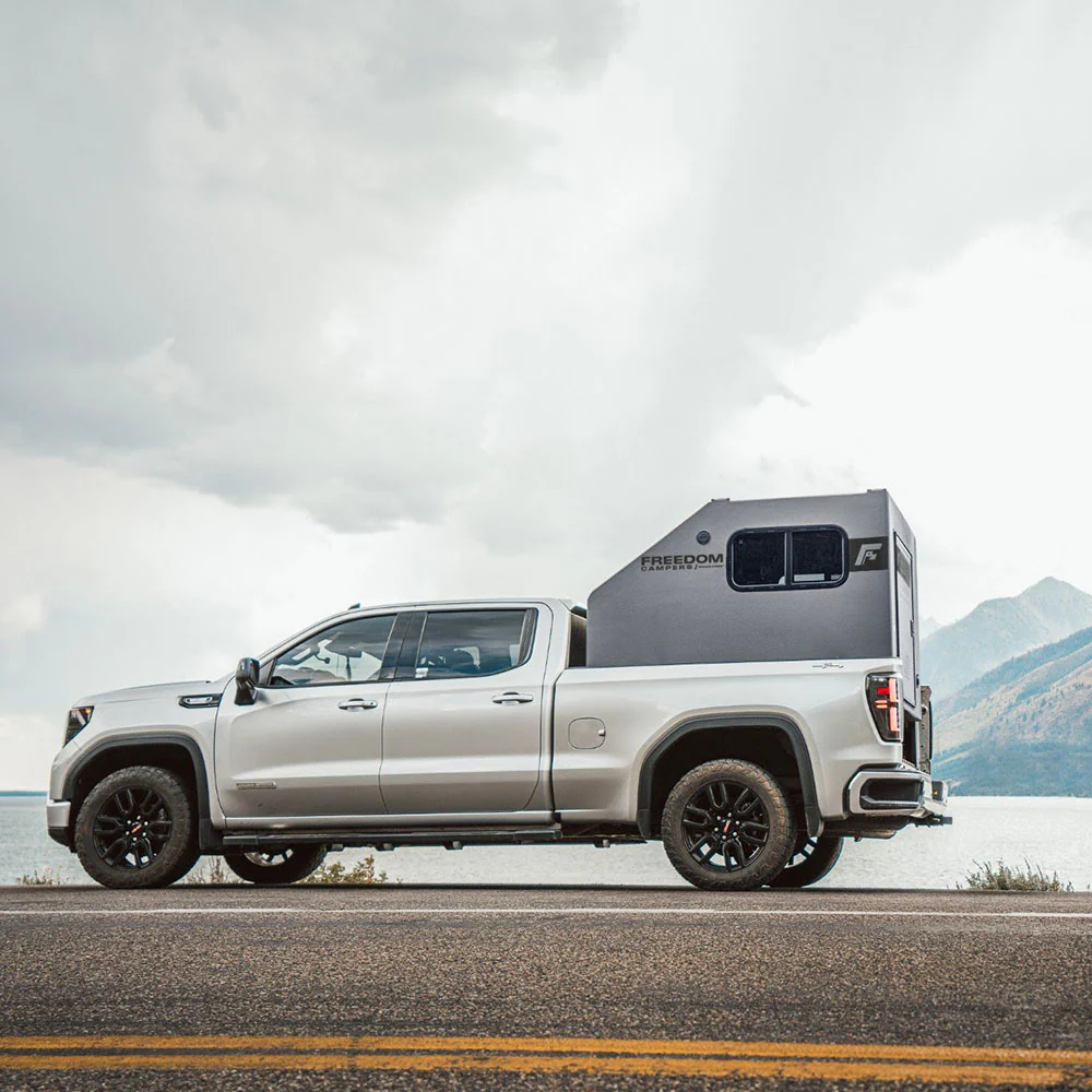 pickup truck with camper Redneck Blinds Freedom Camper – Mike's Custom Toys