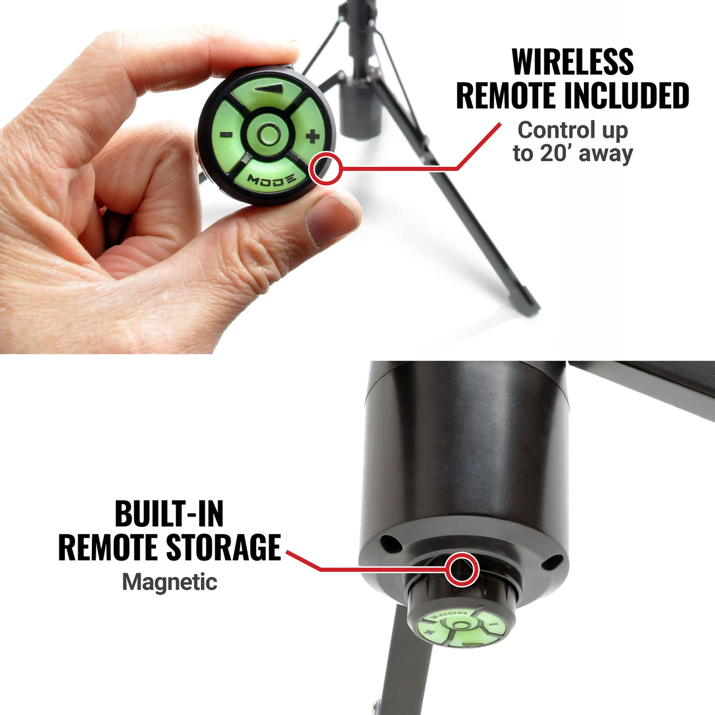 STKR CONCEPTS FLi-OVERLANDER 10' Telescoping Light with Wireless Remote
