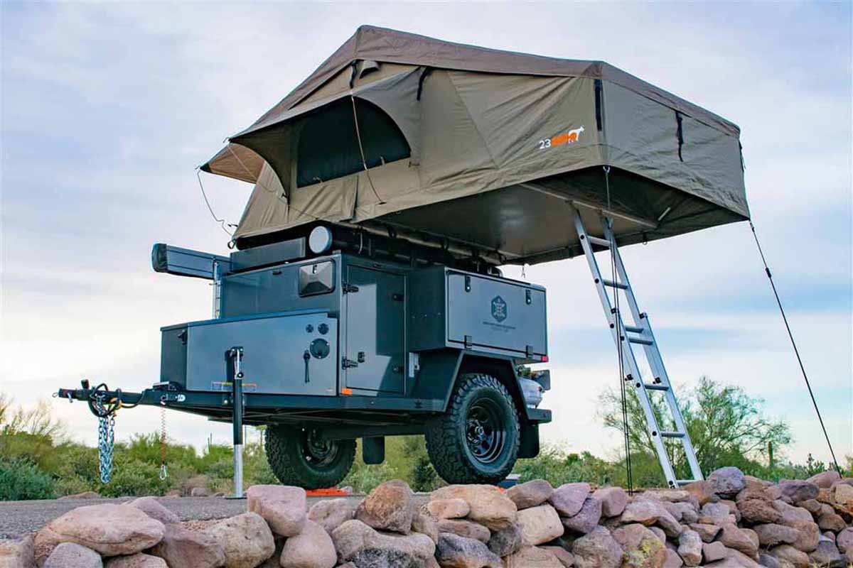 23zero tent WALKABOUT™ 72 CALIFORNIA KING BED WITH LIGHT SUPPRESSION TECHNOLOGY