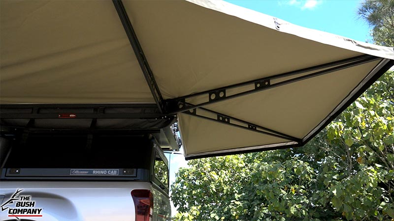 The Bush Company 270 XT MAX Awning Coverage