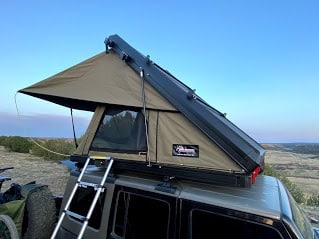 AX27 Clamshell Roof Top Tent. The Ultimate Overland Tent. Heavy Duty Construction, Dual Wall Canvas. Built in South Africa