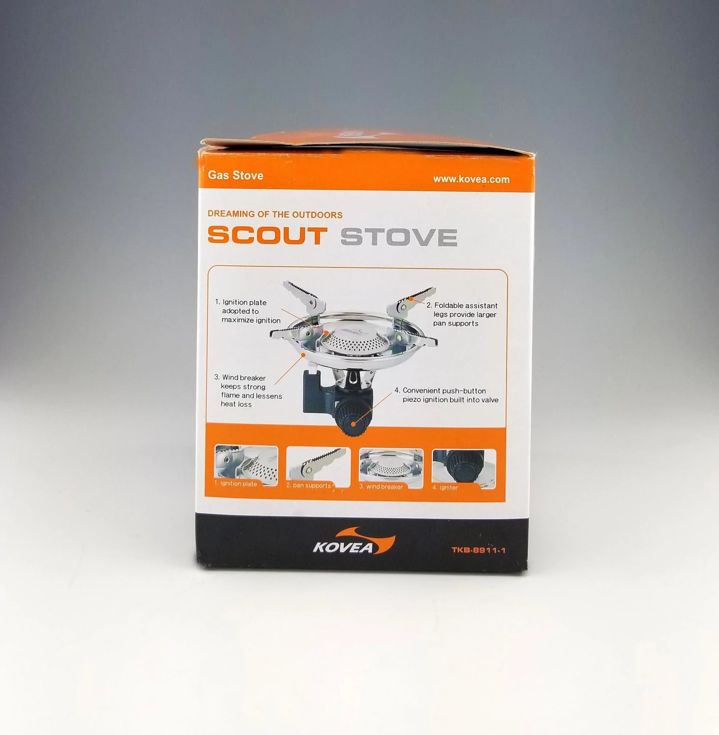 KOVEA SCOUT STOVE FOR THE ADVENTURE SKOTTLE GRILL