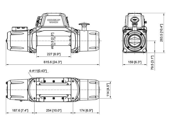 COMEUP SEAL SOLO 9.5rs. 12V Winch