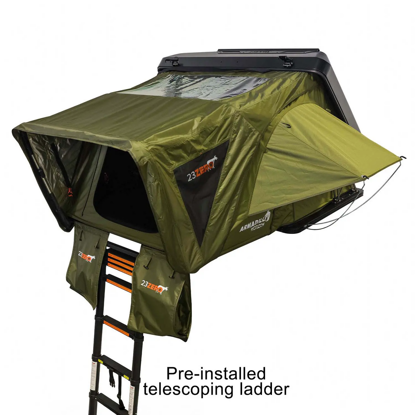 ARMADILLO HORIZON 3: PREMIUM HARDSHELL ROOFTOP TENT FOR ALL-SEASON ADVENTURE (LEFT OPEN ONLY)
