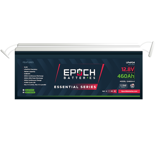 12V 460Ah Essential Series - Bluetooth & Heated LiFePO4 Battery