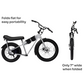 JackRabbit MG Doble - Lightweight 2-Up Seat Micro Hauler, Silver