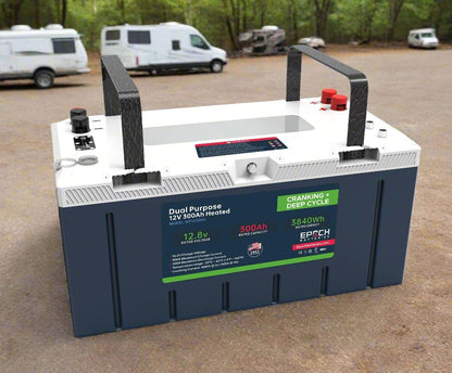 12V 120AH - GROUP 27 - CRANKING & DEEP CYCLE LITHIUM BATTERY (DUAL PURPOSE)
