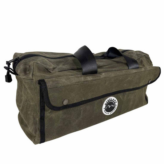 Small Duffle Bag with Handle & Straps - #16 Waxed Canvas Storage