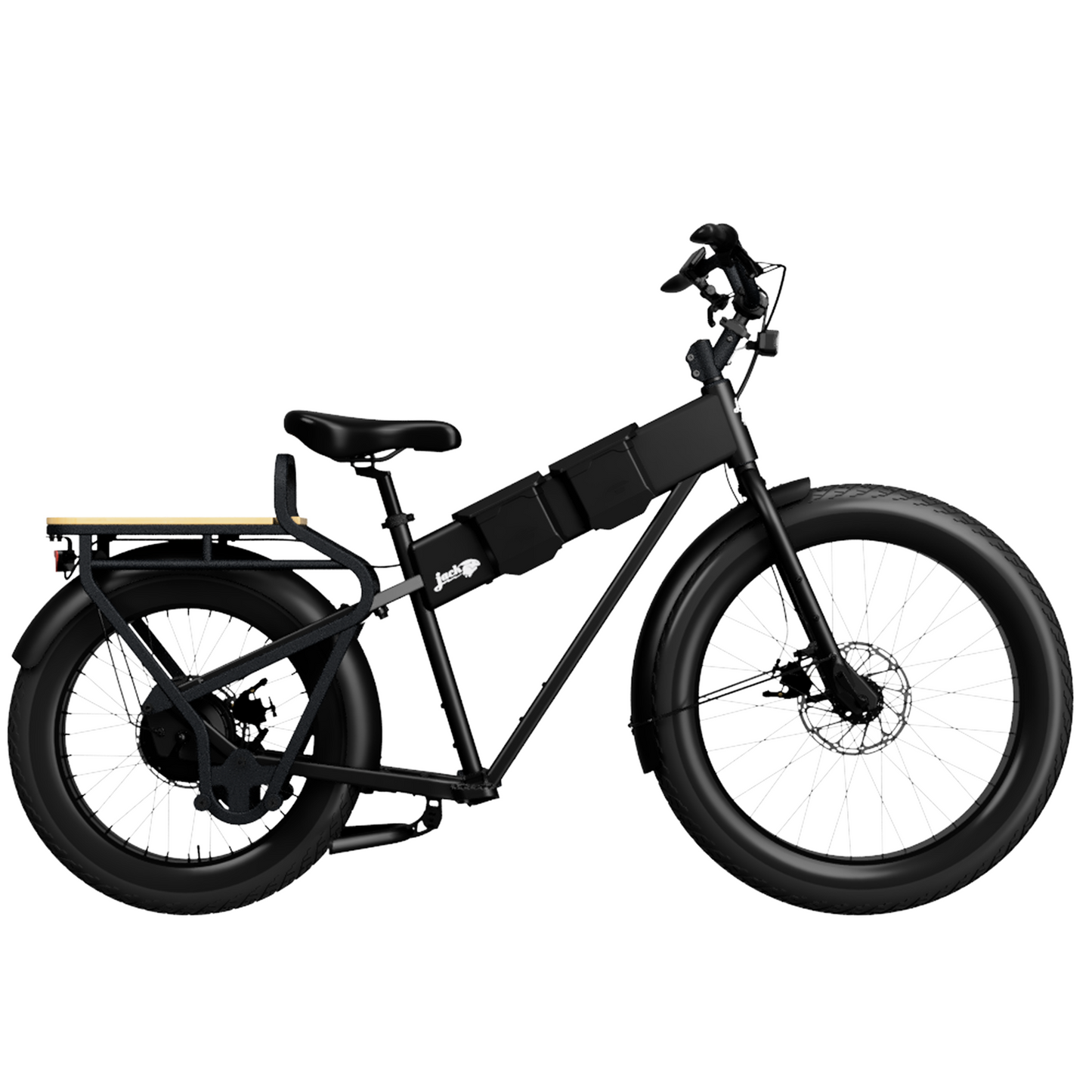 JackRabbit MG Cargo - Lightweight Cargo Electric Bike, Black