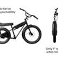 JackRabbit MG Doble - Lightweight 2-Up Seat Micro Hauler, Black