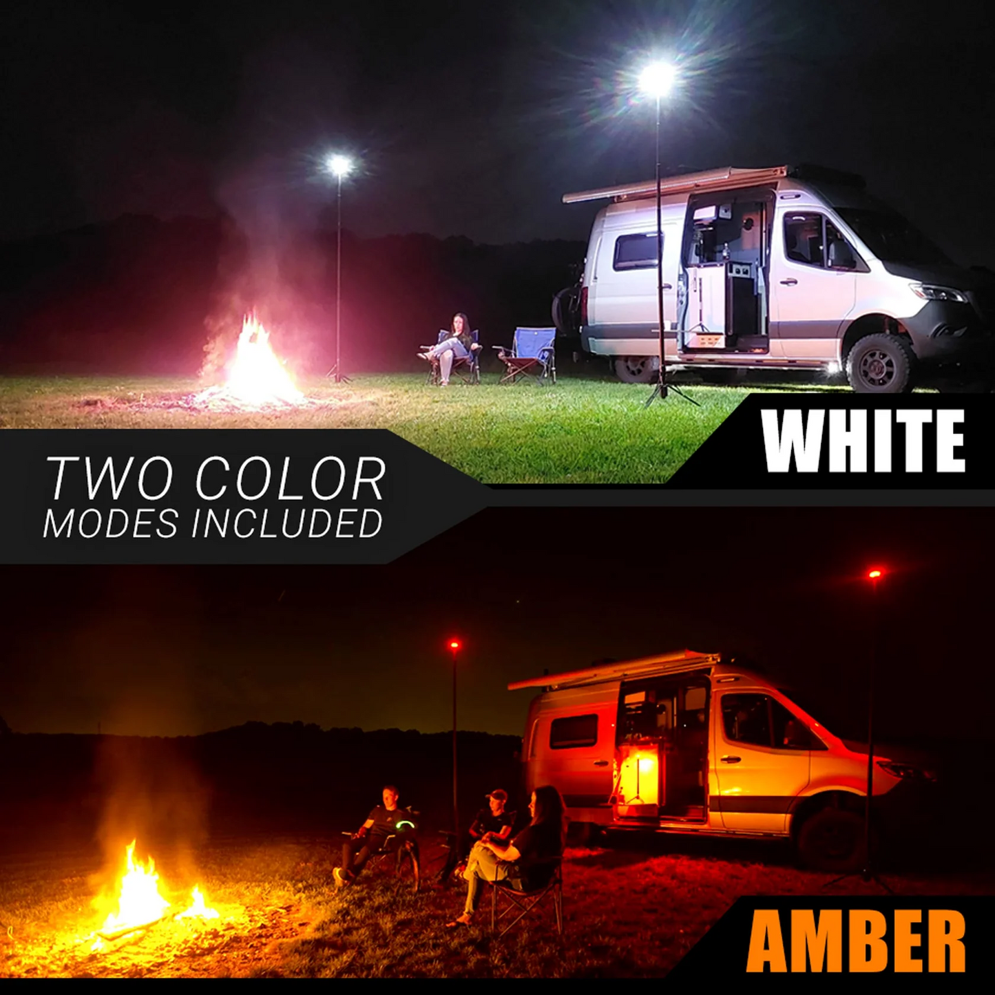 STKR CONCEPTS FLi-OVERLANDER 10' Telescoping Light with Wireless Remote