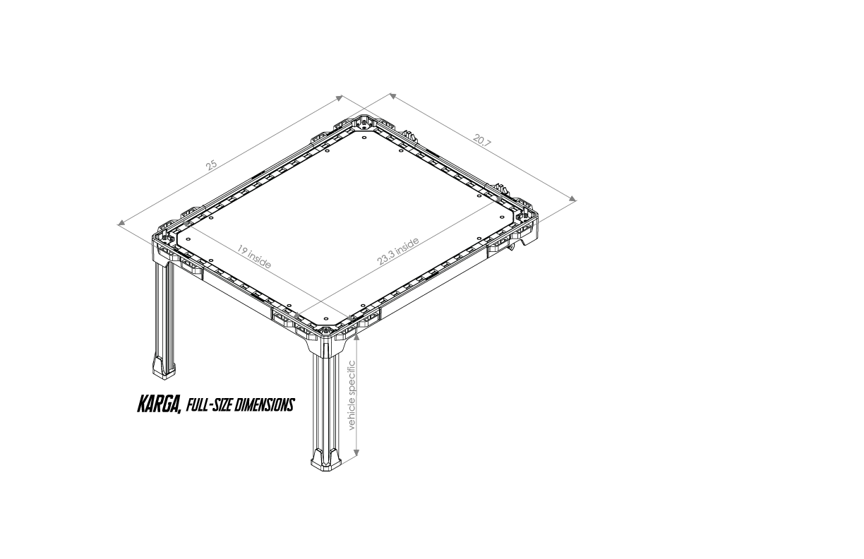 KARGA - Single Level 'Over-The-Seat' with SIDES