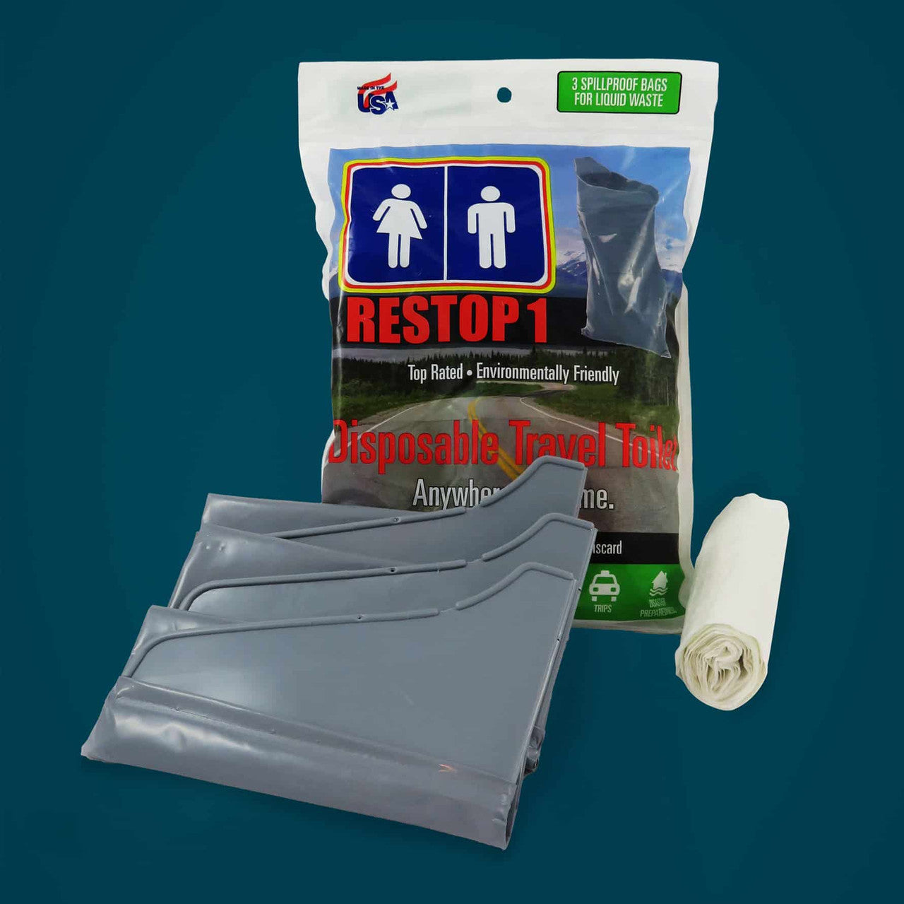 GO with the Flow -Reststop1 - Liquid Waste - 3 Pack