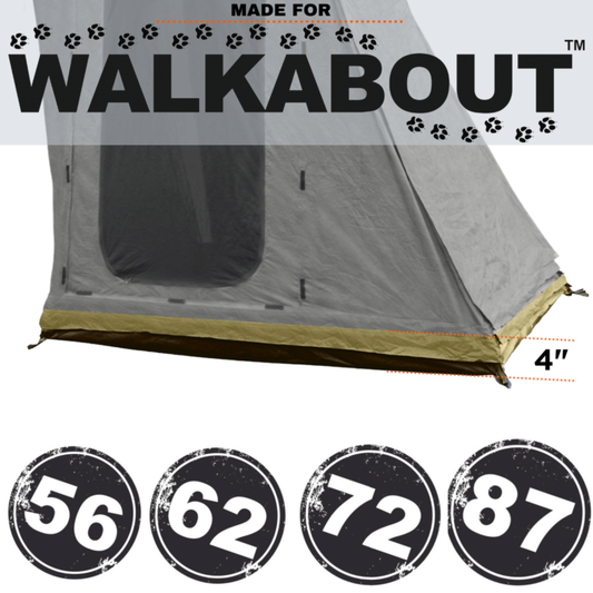 4″ ZIP-ON ANNEX TO FLOOR EXTENSIONS FOR WALKABOUT