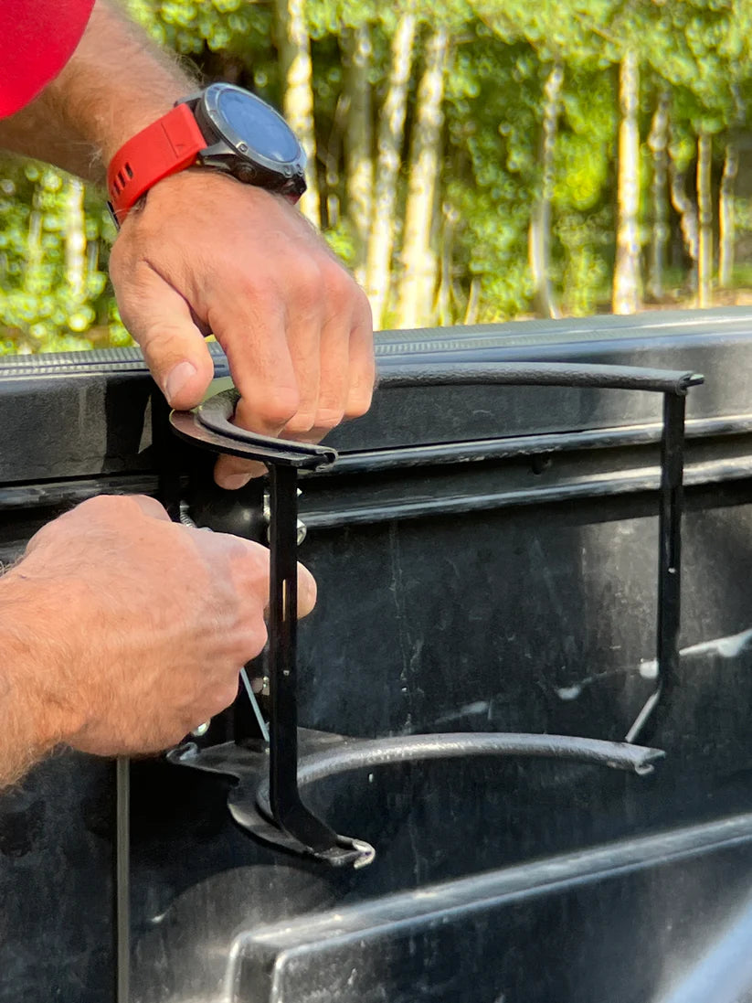 truck bed propane tank holder bracket installation