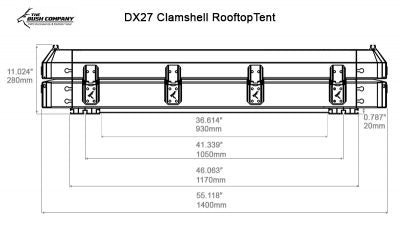 DX27 Clamshell Roof Top Tent ** 10% OFF **