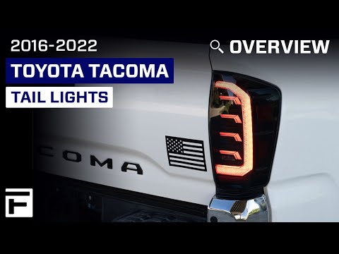 Winjet LED Tail Lights For 2016-2023 Toyota Tacoma – Chrome Clear Brake Lamps Pair