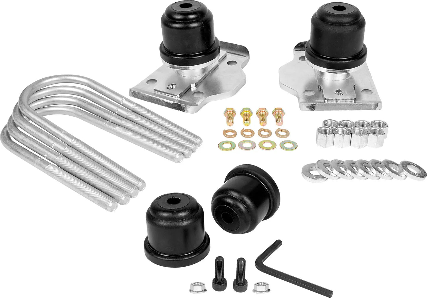 Front & Rear SuperBump Bumpstop & Rear U-Bolt Flip Kit Set for 2005+ Tacoma